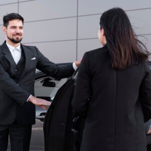 young-male-being-uber-driver-female-client